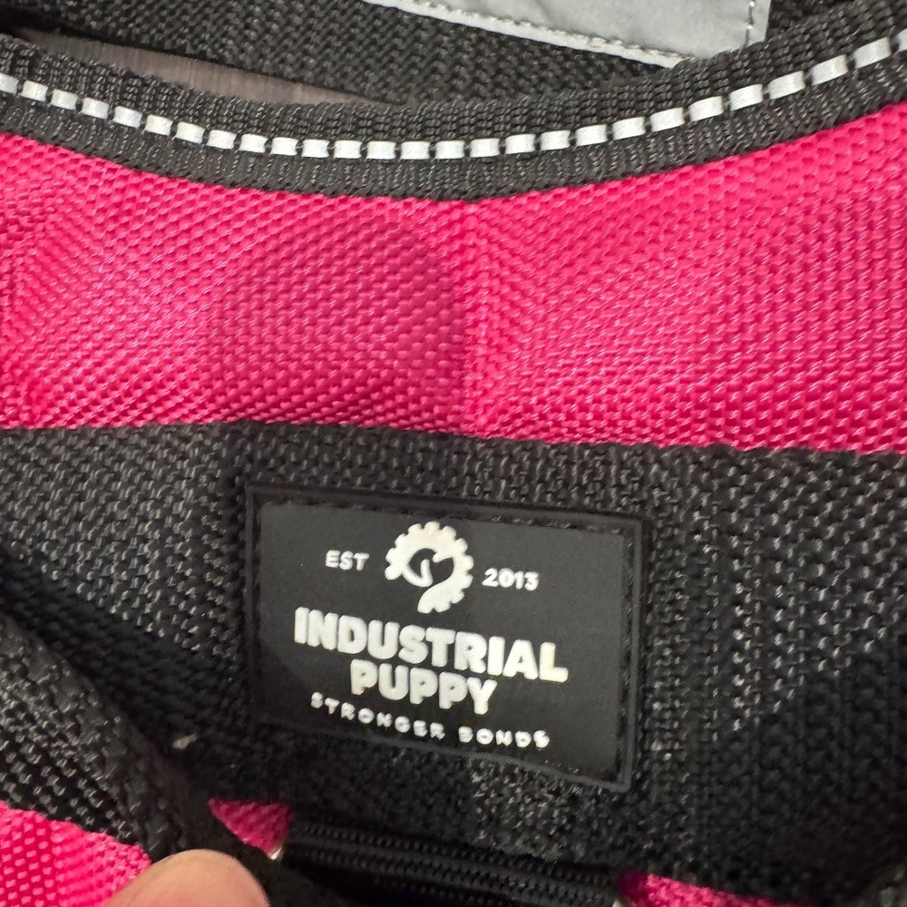 🎊HP🎉 NWOT Industrial Puppy Service Dog Pink Black Harness- XL Size 30-39in girth - Picture 3 of 6